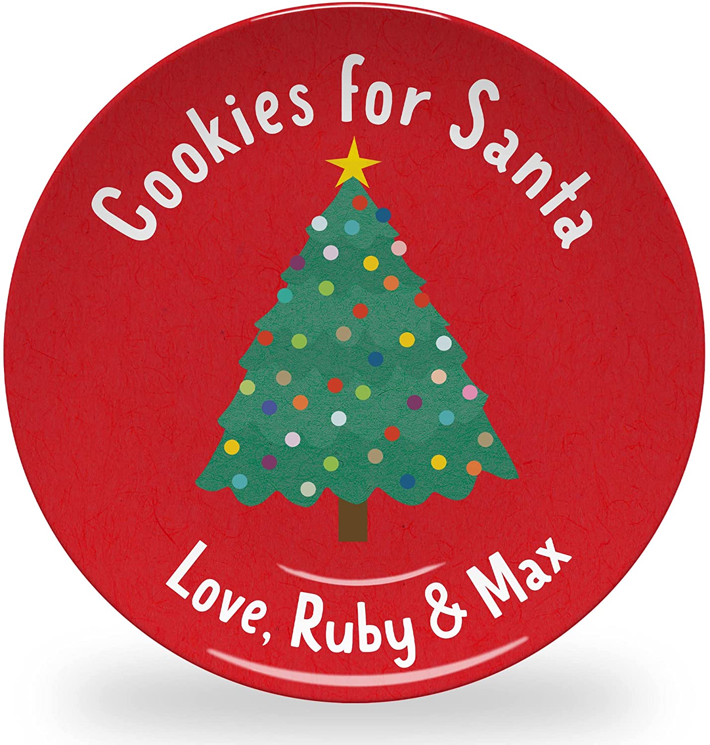 Personalized shop santa plate