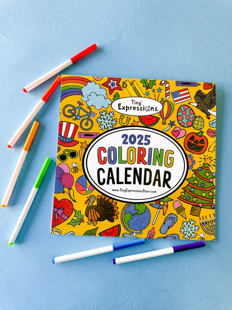 2025 Coloring Calendar for Kids