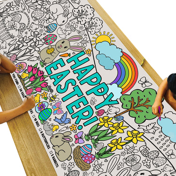 Giant Easter Egg Hunt Coloring Banner